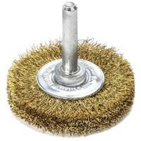 Brosse ronde Do It Yourself laiton 75x8-10mm avec tige ø6mm