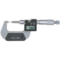 Digital-Bügelmessschraube zur Nutenmessung 0-25mm