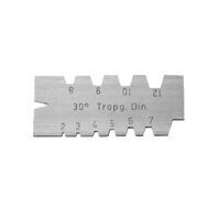 Trapez-Gewindestahllehre, 2-12mm, Steigung nach DIN103