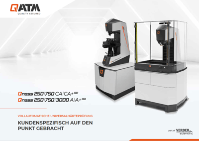 Machine d'essai de dureté Qness 250/750/3000 CA/CA+/A/A+ (allemand)
